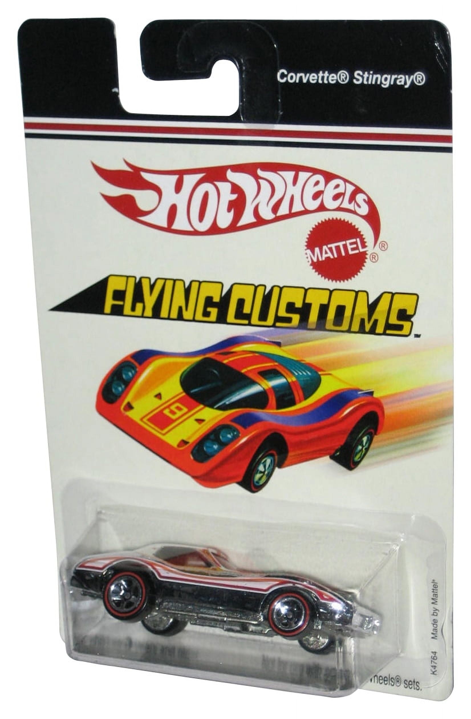 Hot Wheels Flying Customs (2006) Chrome Silver Corvette Stingray Toy ...