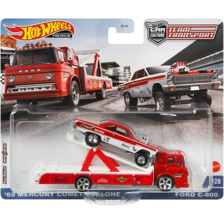 Hot Wheels Ford C-800 Vehicle, 1:64 Scale, Transporter Model and Component Car