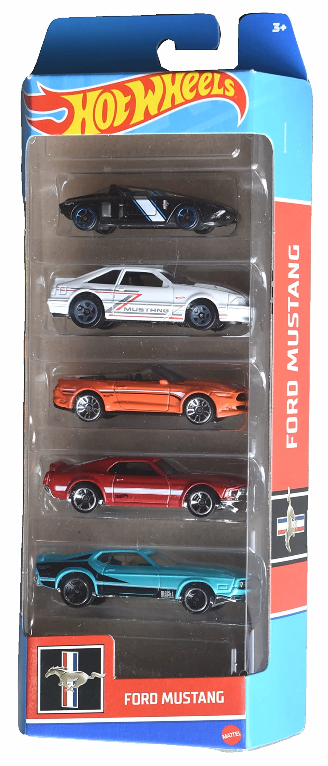 Hot Wheels Ford Mustang 5 Pack Vehicles