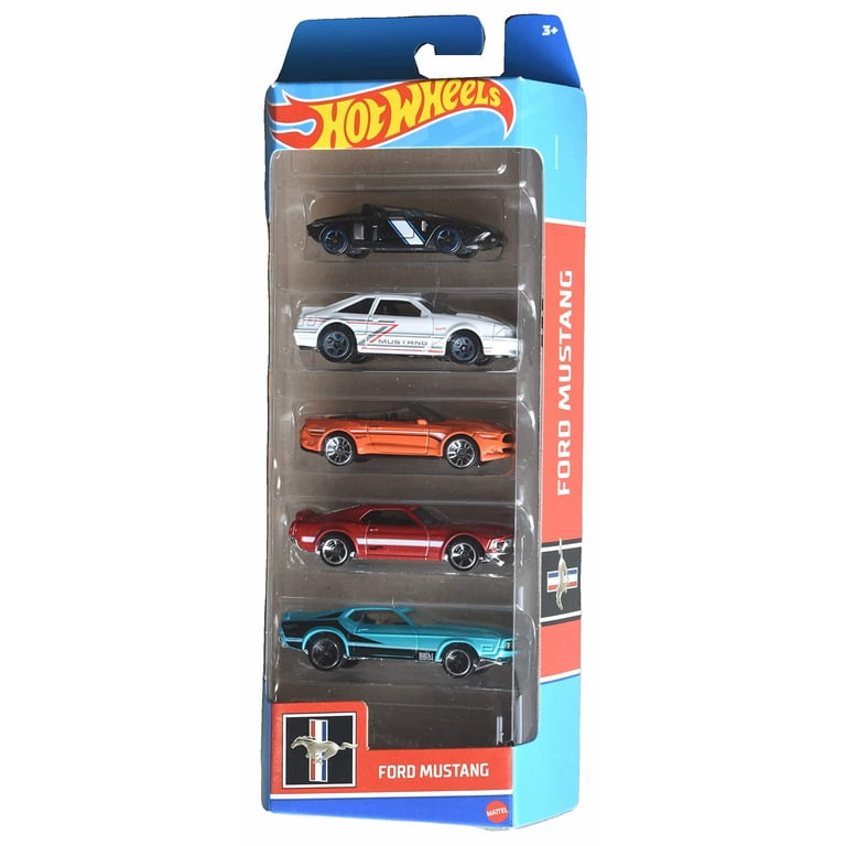 Hot Wheels Cars - Ford Mustang Collection, 5-Pack Die-Cast Metal