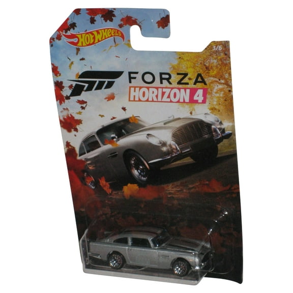 Hot Wheels Forza Horizon 4 Silver Aston Martin 1963 DB5 Toy Car 3/6