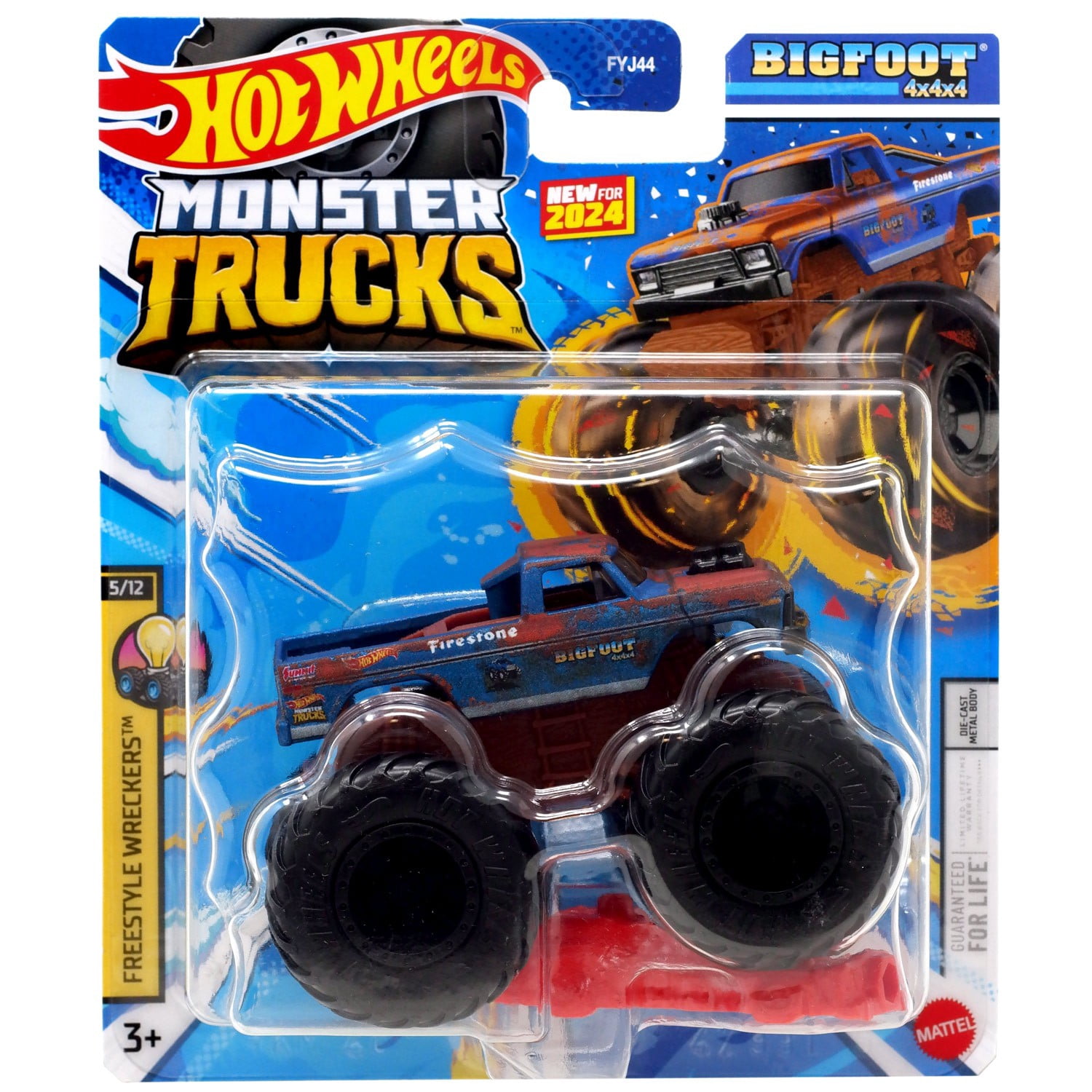 ホットウィール BIG FOOT トレジャーハント Hot Wheels Freestyle Wreckers Bigfoot 4x4x4 Diecast Car - Walmart.com