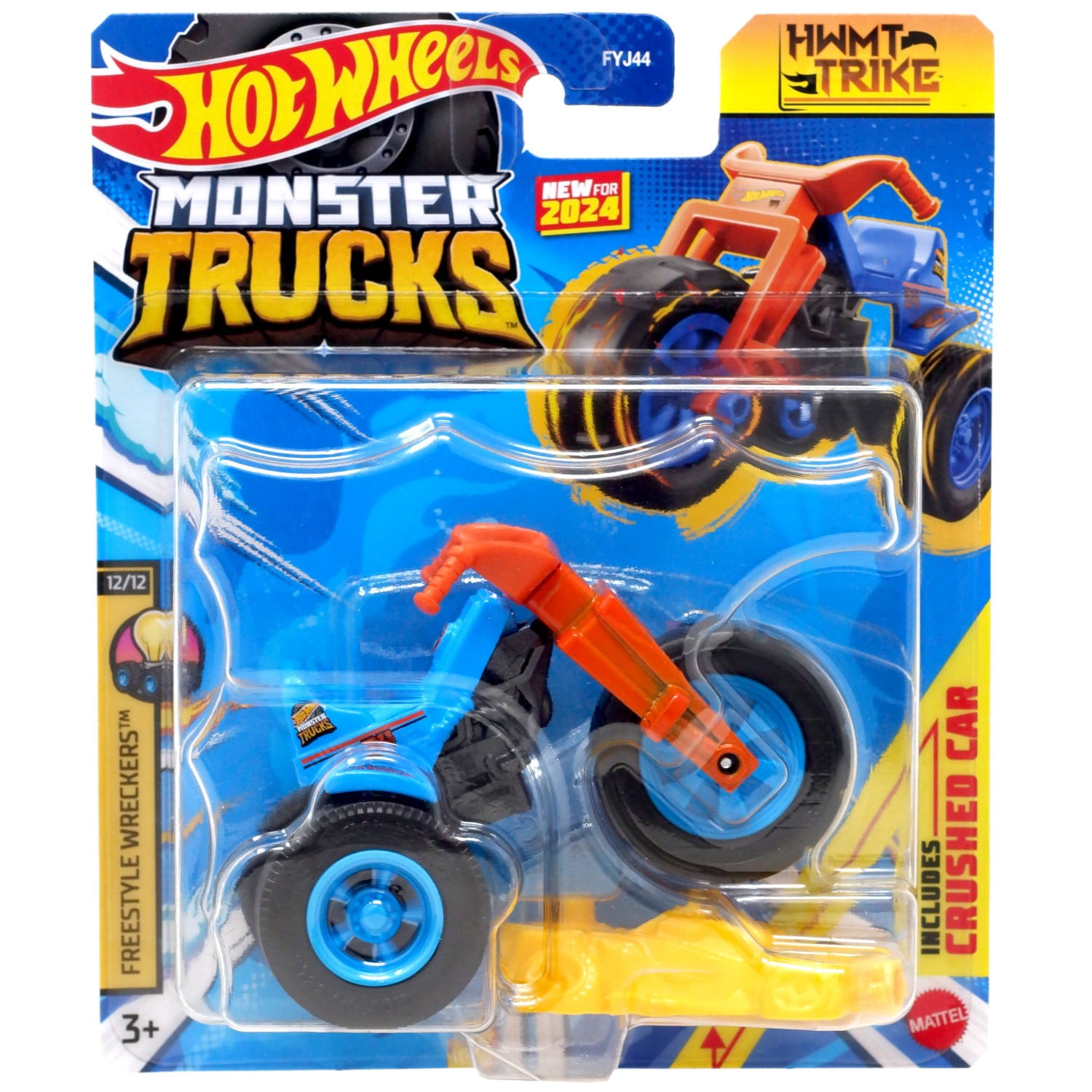 Hot Wheels Freestyle Wreckers HWMT Trike Diecast Car - Walmart.com