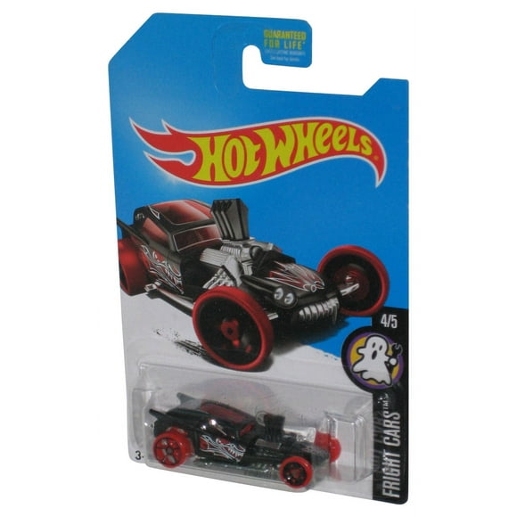 Hot Wheels Fright Cars (2015) Black Fangula Toy Car 4/5