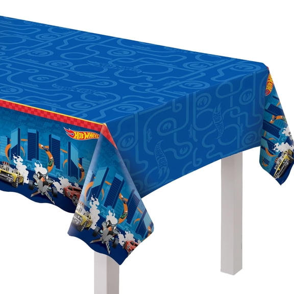 Hot Wheels 'Full Throttle' Plastic Table Cover (1ct)