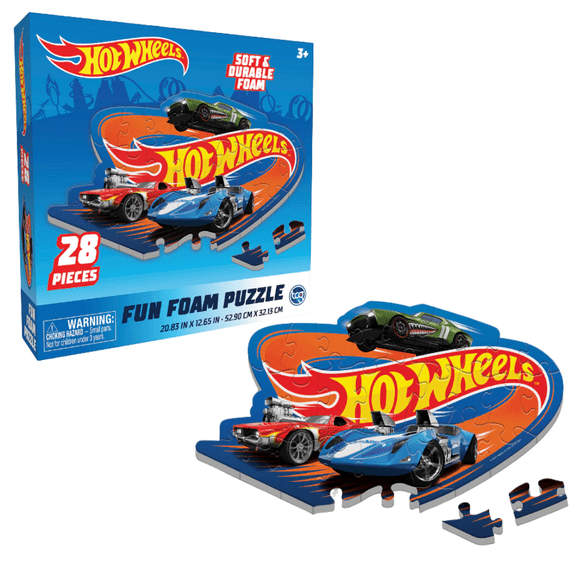 Hot Wheels Fun Foam 28 Piece Puzzle Mat
