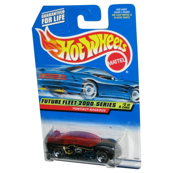Hot Wheels Future Fleet 2000 Series 2/4 Black Pontiac Rageous Toy Car #002