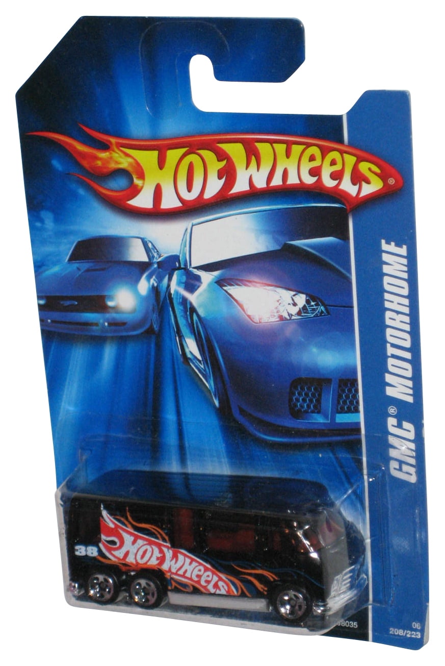 Hot Wheels GMC Motorhome (2006) Black DieCast Toy Bus 208/223
