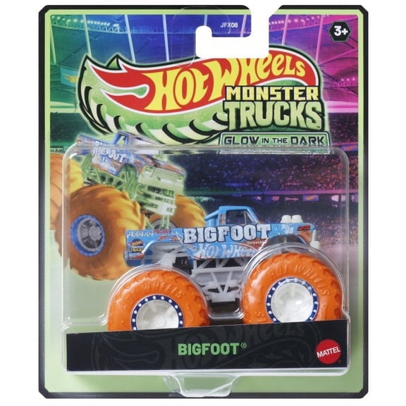 Hot Wheels Glow in the Dark Bigfoot Diecast Car (2026)