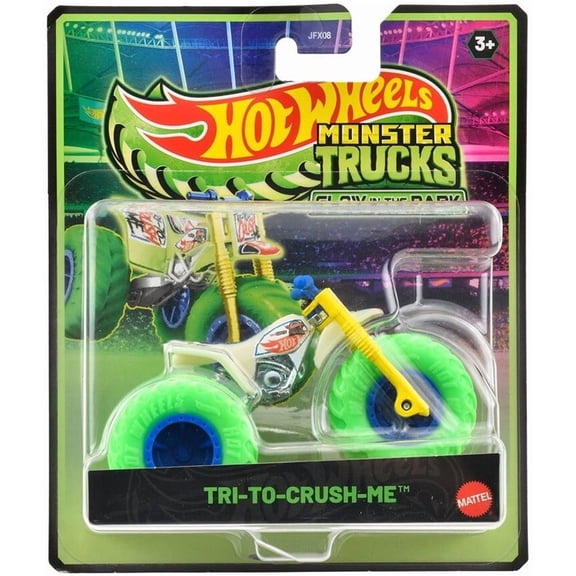 Hot Wheels Glow in the Dark Tri-To-Crush-Me Diecast Car