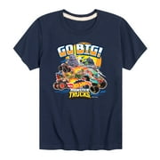 Hot Wheels - Go Big Monster Trucks - Toddler And Youth Short Sleeve Graphic T-Shirt
