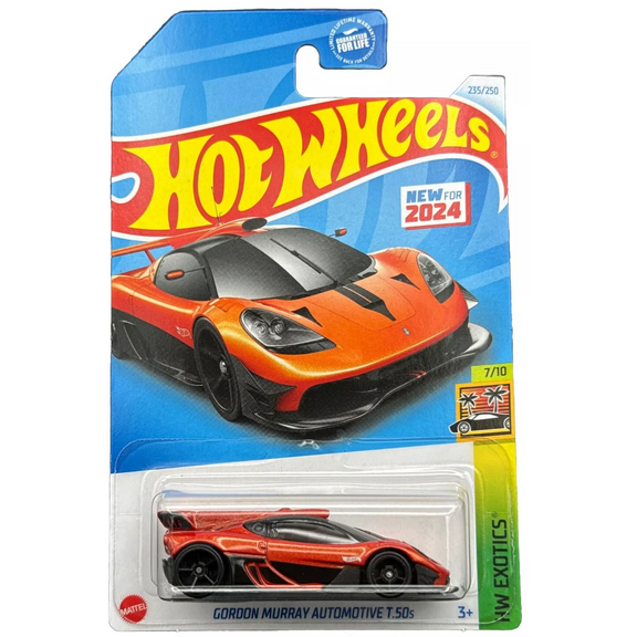 Hot Wheels Gordon Murray Automotive T.50s 235/250 Orange HW Exotics 7/10