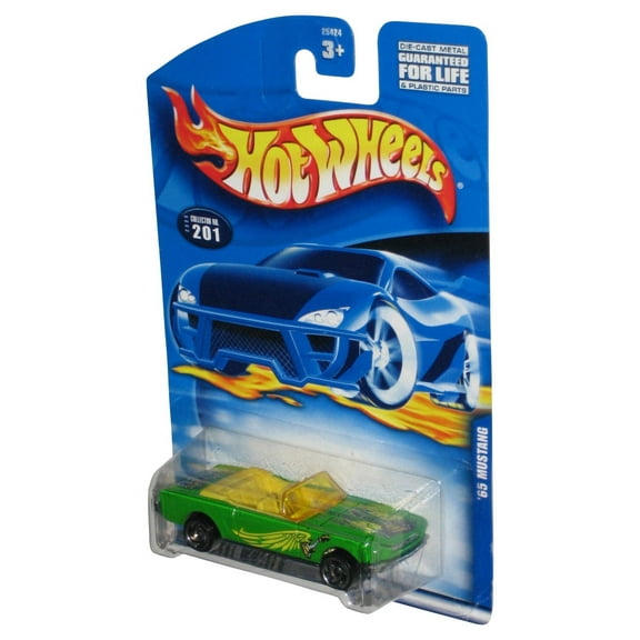 Hot Wheels Green '65 Mustang (2000) Mattel Die-Cast Toy Car #201