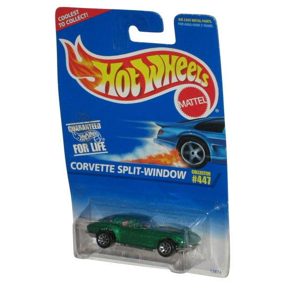 Hot Wheels Green Corvette Split-Window (1995) Mattel Die-Cast Toy Car 447