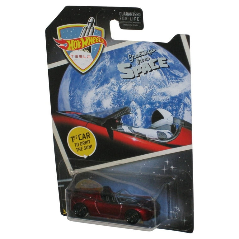 Hot Wheels Greetings From Space 2018 Red 08 Tesla Roadster Toy Car Walmart