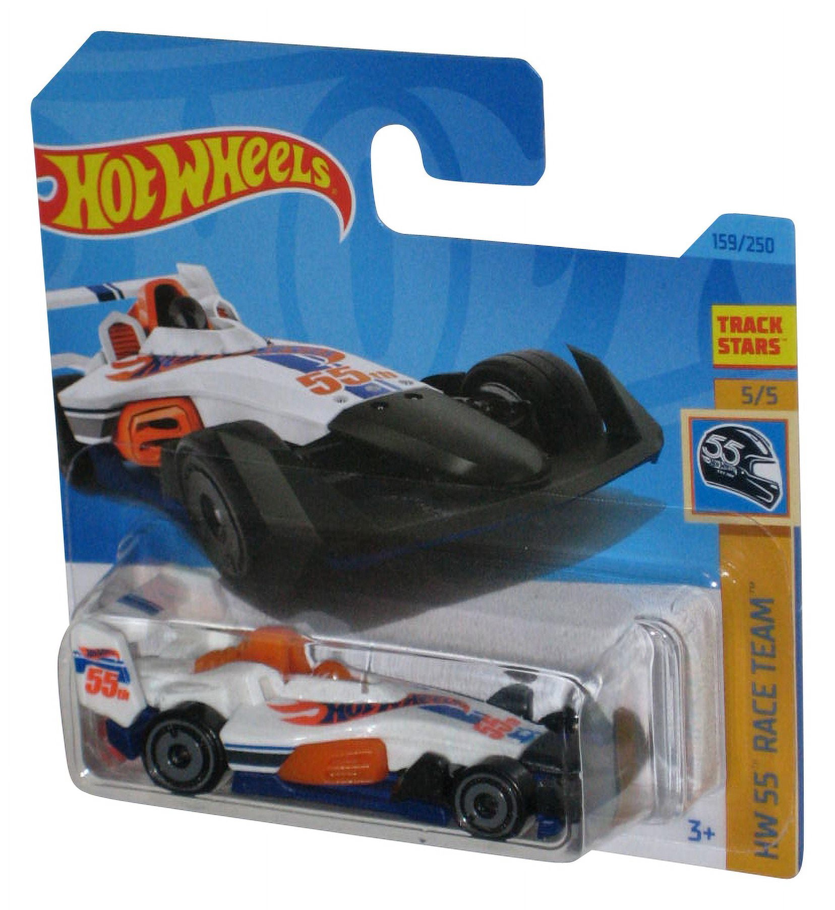 Hot Wheels HW 55 Race Team 5/5 (2021) HW-4-Trac White Car