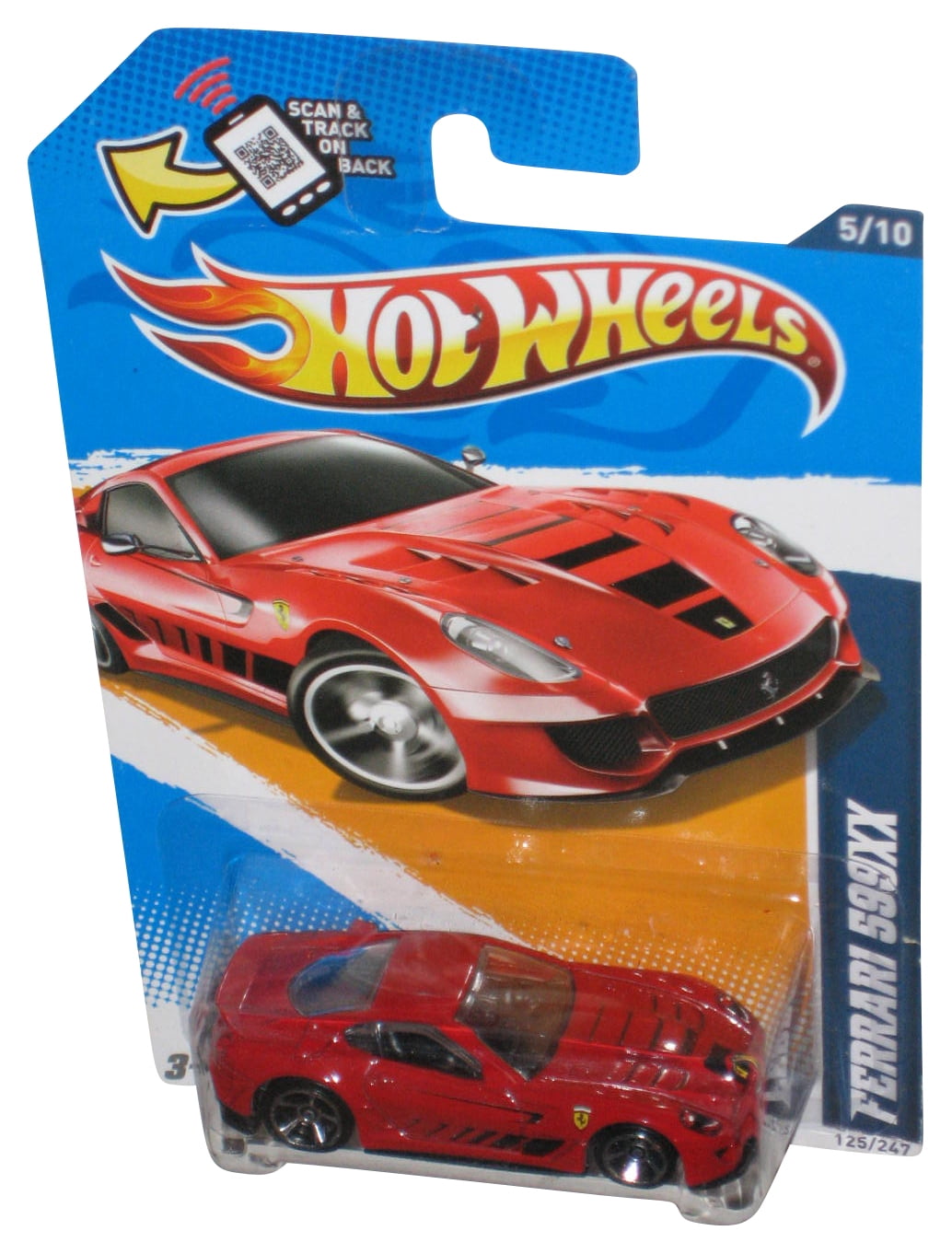 Hot Wheels Ferrariまとめ売り② Hot Wheels HW All Stars '12 5/10 Red Ferrari 599XX Toy Car
