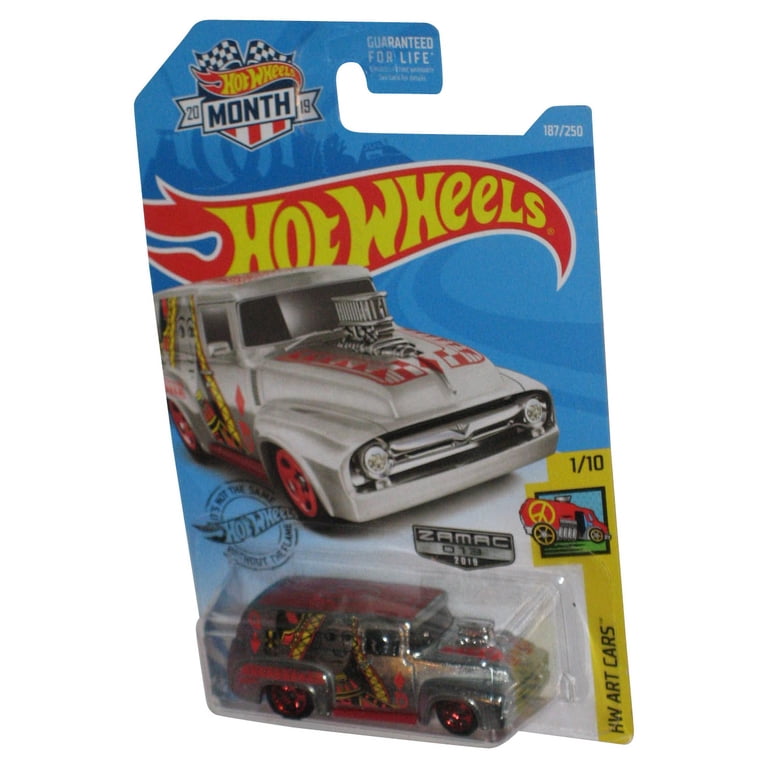 Hot Wheels HW Art 1/10 Zamac 013 Silver '56 Ford F-100 Toy Car 187