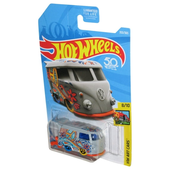 Hot Wheels HW Art 8/10 (2017) Mattel Gray Kool Kombi Toy Car 353/365