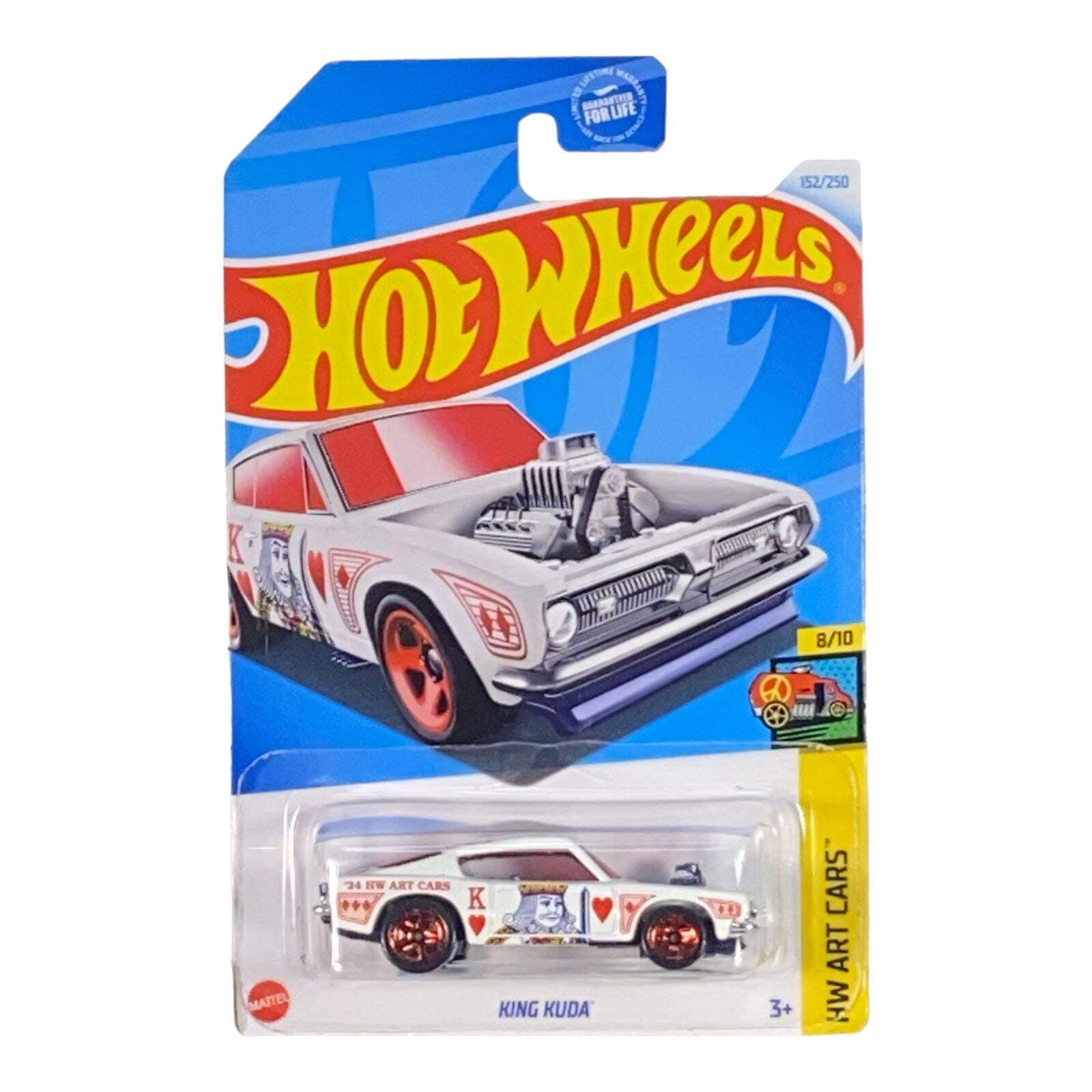 Hot Wheels SUPER VAN #68 Bianco, Serie HW ART CARS, 1/64, 2020, Custodia C/D