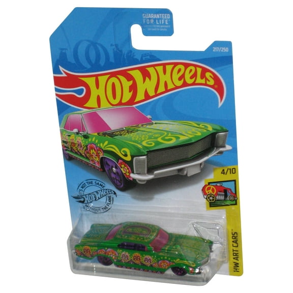 Hot Wheels HW Art Cars 4/10 (2017) Green '64 Buick Riviera Toy Car 217/250