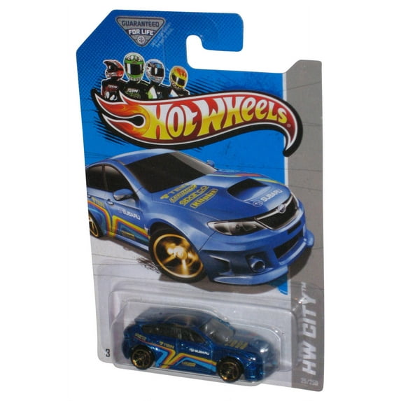 Hot Wheels HW City (2012) Blue Subaru WRX STI Die-Cast Toy Car 25/250