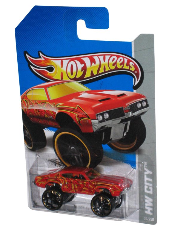 HW City (2012) Red Olds 442 W-30 Toy Car 34/250