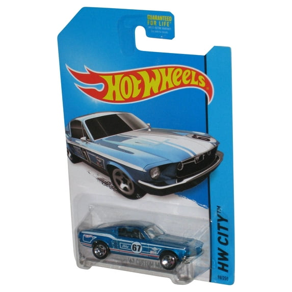 Hot Wheels HW City (2013) Blue '67 Custom Mustang Toy Car 98/250