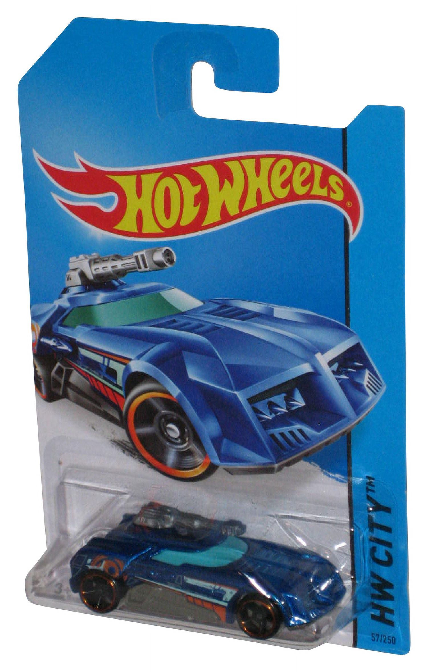 Hot Wheels HW City (2013) Blue Turbo Turret Die-Cast Toy Car 57