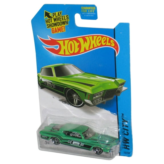 Hot Wheels HW City (2013) Green 1971 Buick Riviera Toy Car 15/250