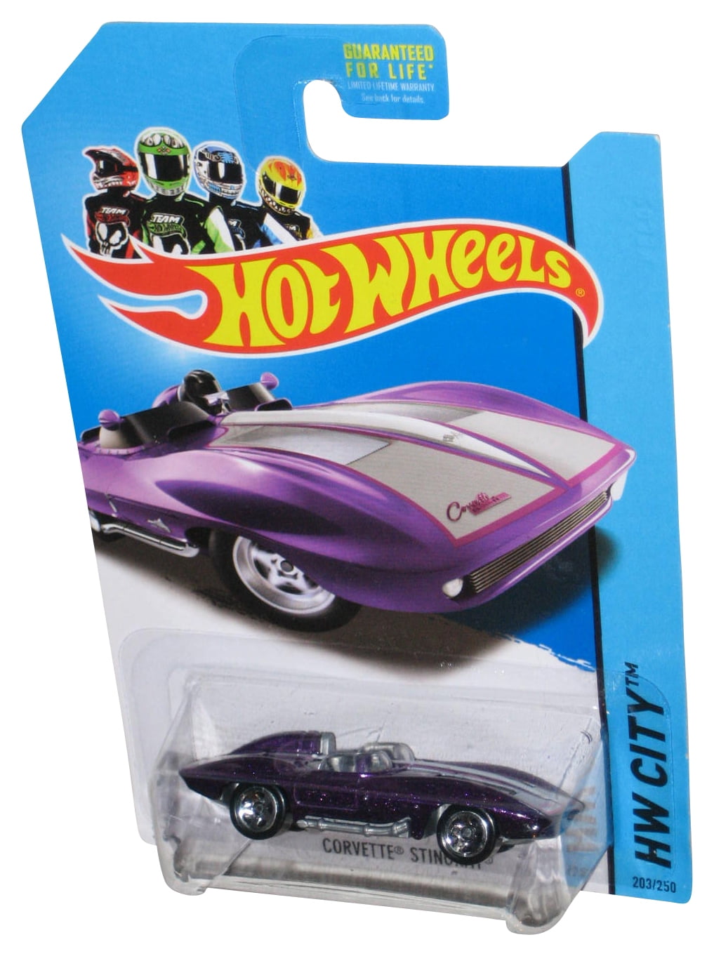 Hot Wheels HW City (2013) Purple Corvette Stingray Toy Car 203/250