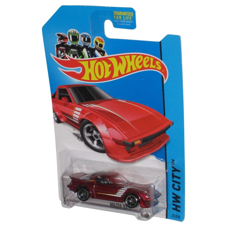 Hot Wheels HW City (2013) Red Mazda RX-7 Die-Cast Toy Car 21/250
