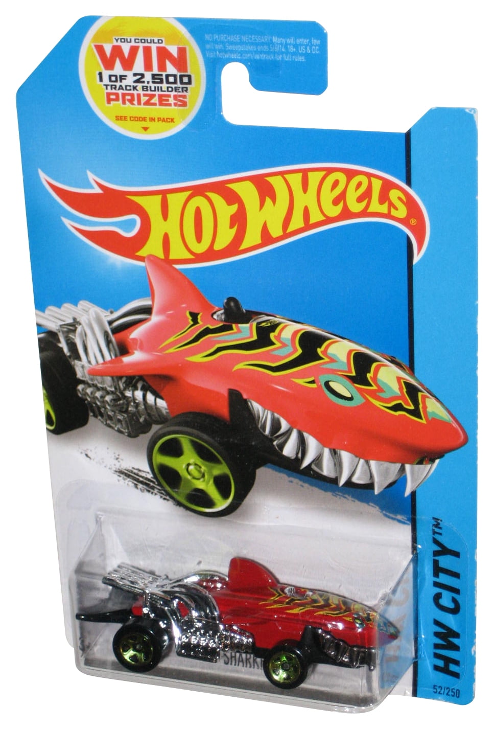 Hot Wheels Sharkruiser 1:64 Scale Die Cast Car - City 52/250 Series, Red - View #12