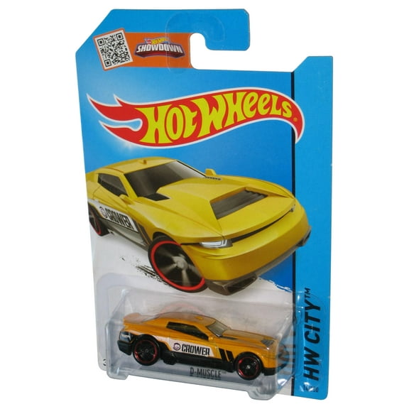 Hot Wheels HW City (2013) Yellow D-Muscle Toy Car 14/250