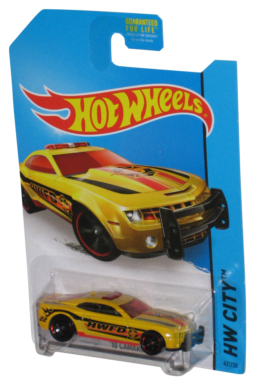 Hot Wheels Hw City 2013 Yellow Fire Department 10 Camaro Ss Toy Car 42 250