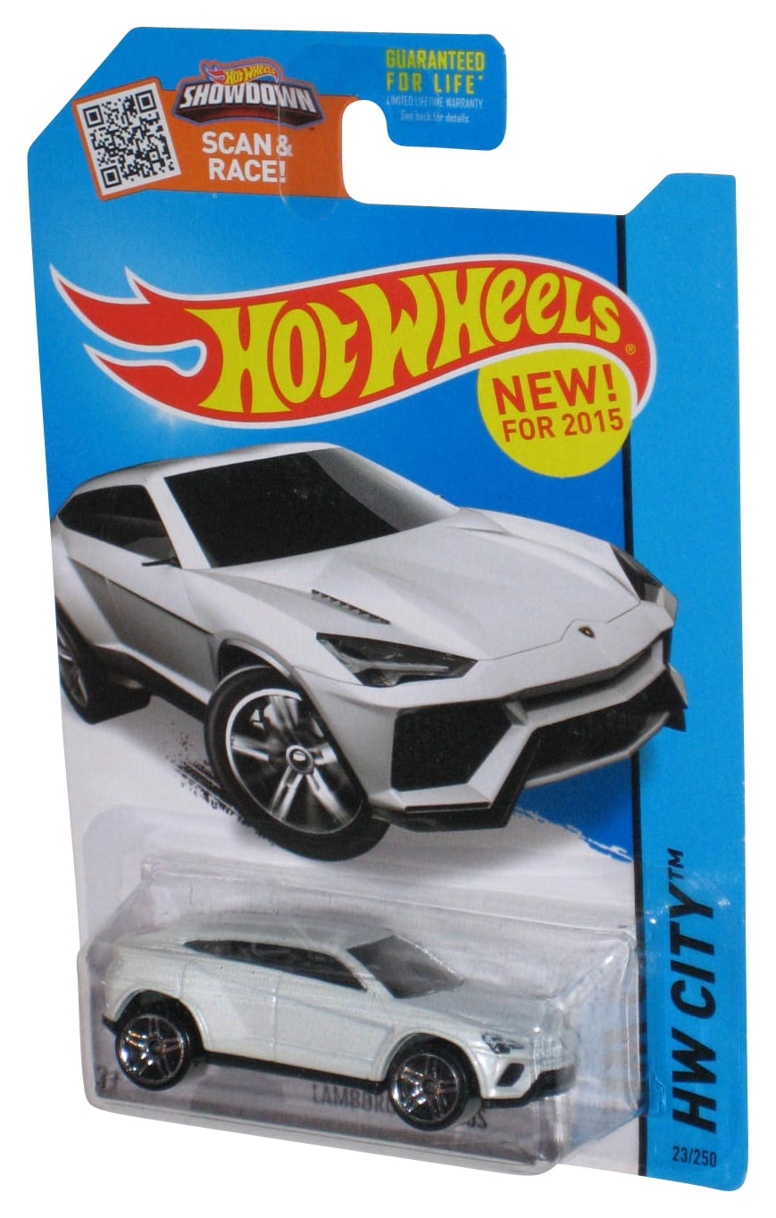 Hot Wheels HW City (2015) White Lamborghini Urus Toy Car 23/250 ...