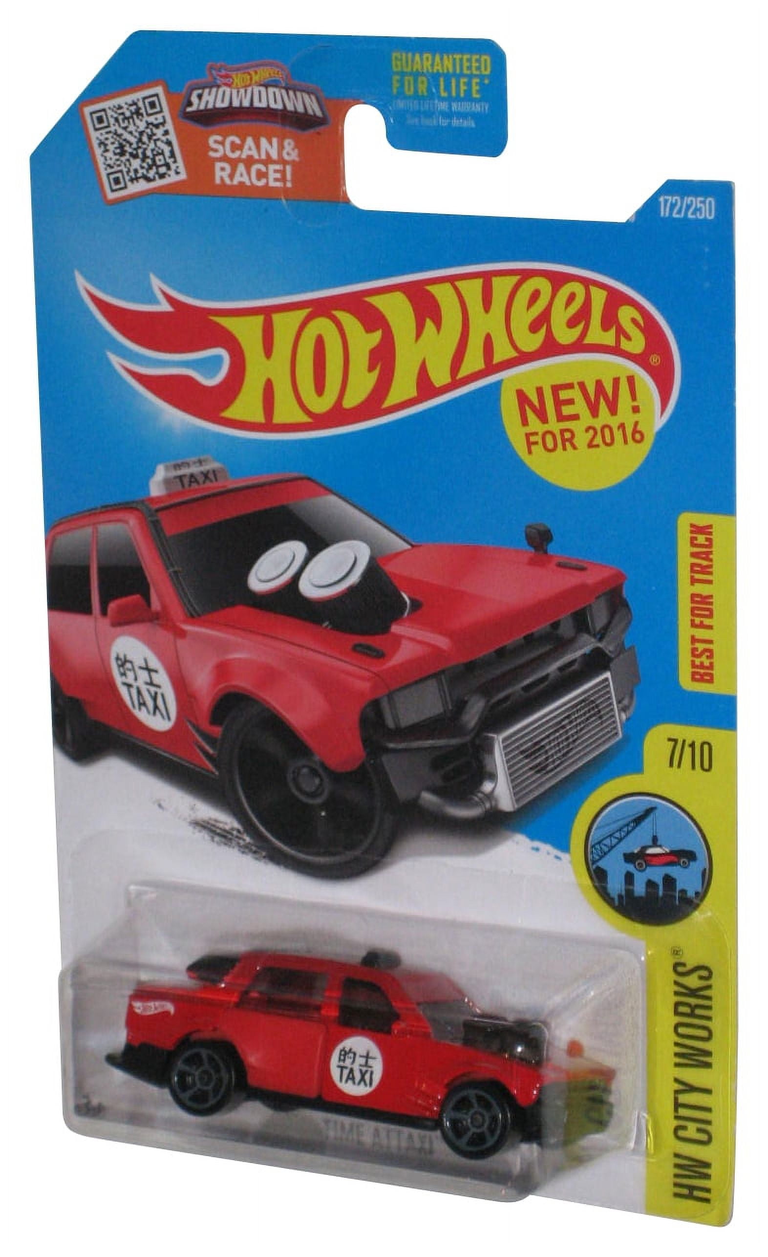 Hot Wheels HW City Works 7/10 (2016) Red Time Attaxi Toy Car 172