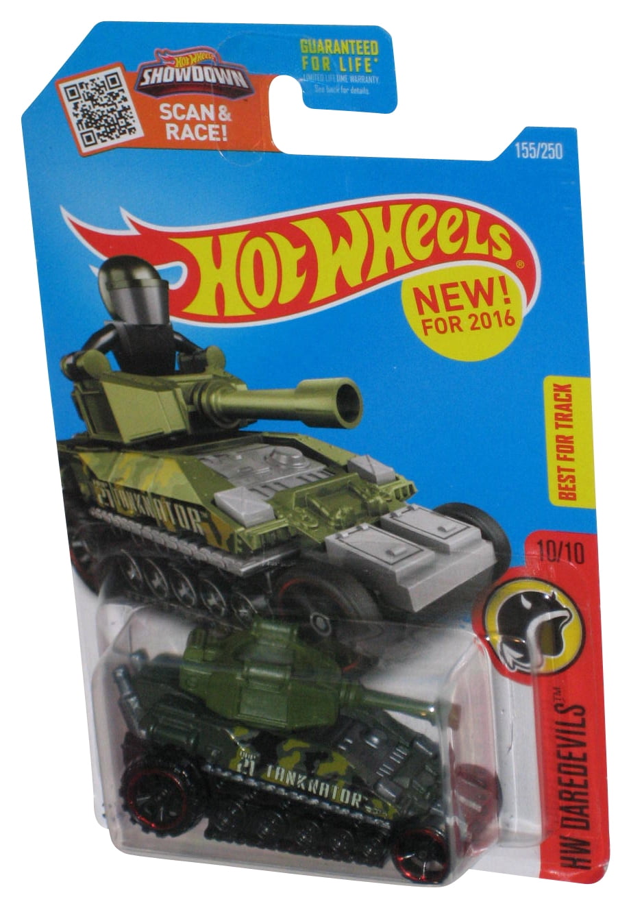 Hot Wheels HW Daredevils 10 10 2016 Green Tanknator Toy Tank 155 250 Walmart