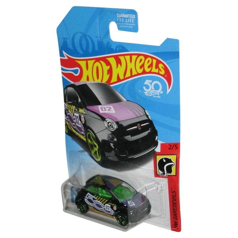 ミニカー FIAT 500 HW DAREDEVILS 11 Hot Wheels HW Daredevils 2/5 (2017) Black & Purple Fiat 500
