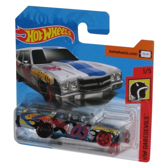 Hot Wheels HW Daredevils (2017) Silver '70 Chevelle SS Wagon Toy Car 1/5 - (Short Card)