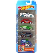 Hot Wheels HW Design Lab VW Beetle, Amazoom, Forward Force, Custom 77 Dodge Van & Cool-One Die Cast Car 5-Pack