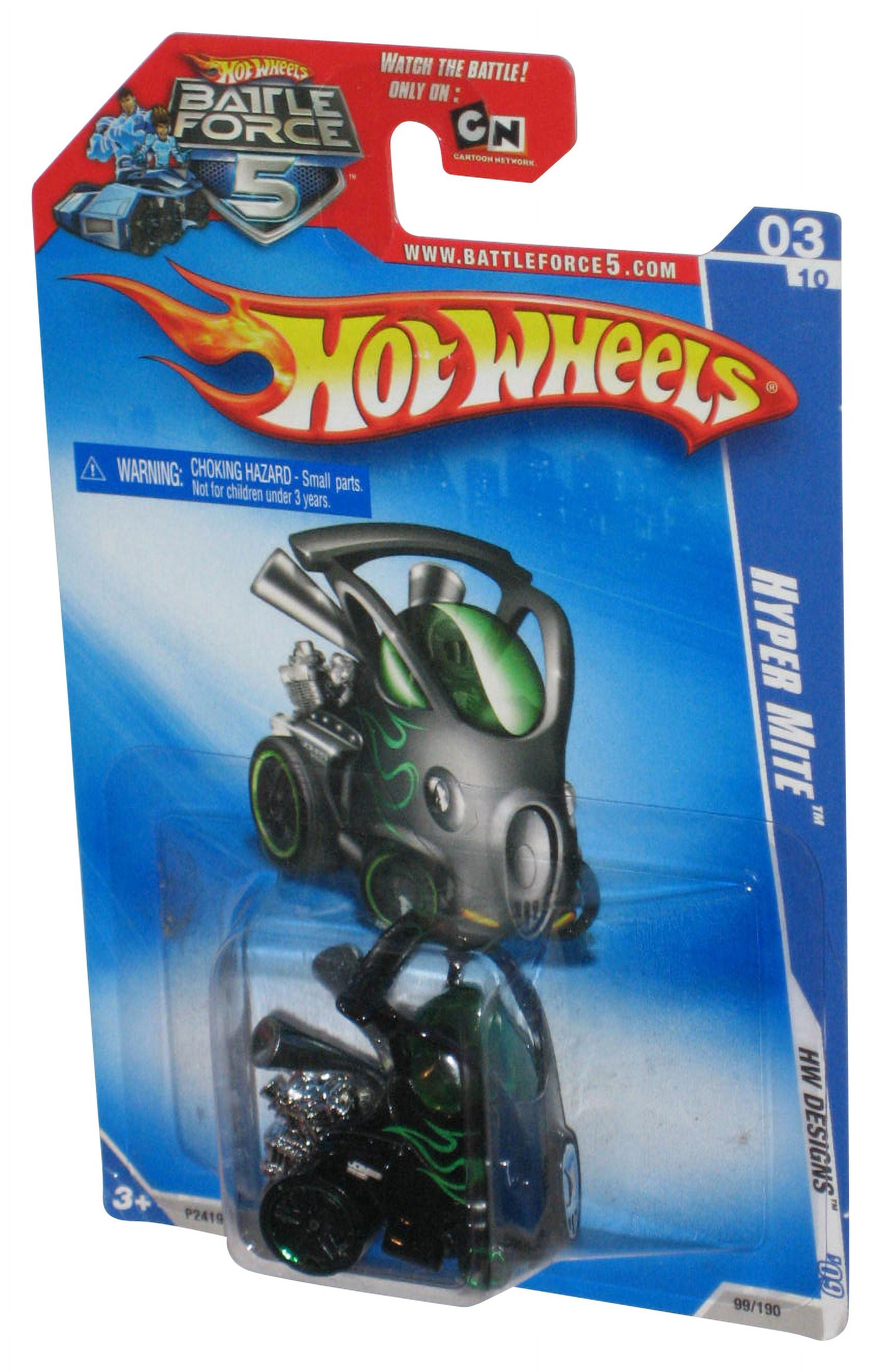 Hot Wheels HW Designs 09 Battle Force 5 Black Green Hyper Mite Toy Car 99 190 Walmart Business Supplies