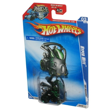 Hot Wheels HW Designs '09 Battle Force 5 Black & Green Hyper Mite Toy Car 99/190