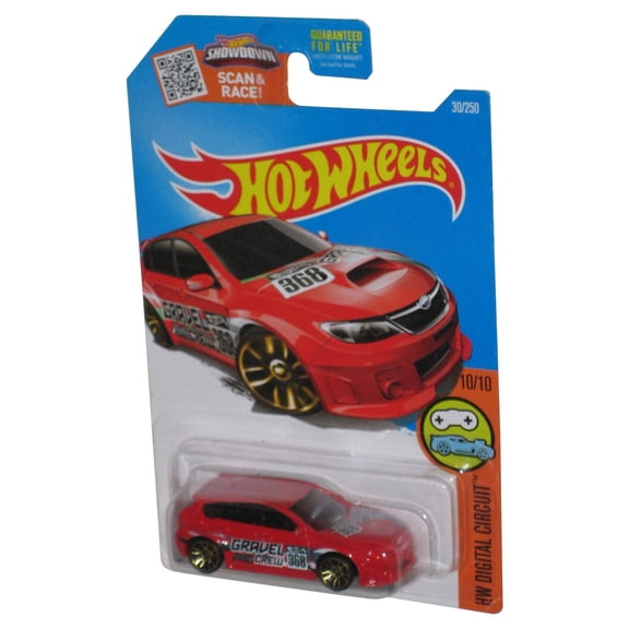 Hot Wheels HW Digital Circuit 10/10 (2015) Red Subaru WRX STI Toy Car 30/250