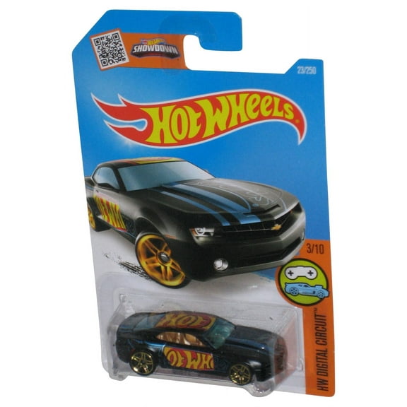 Hot Wheels HW Digital Circuit (2015) Black Chevy Camaro Concept Toy Car 23/250