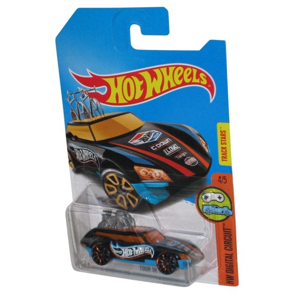 Hot Wheels HW Digital Circuit (2015) Black Tour De Fast Car 4/5