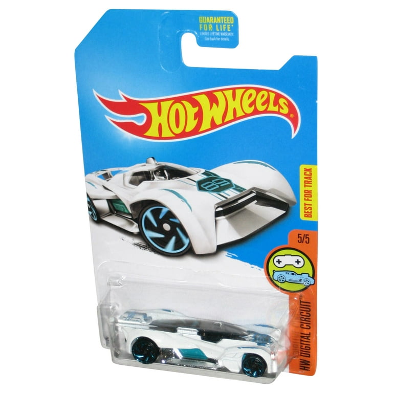 Hot Wheels HW Digital Circuit (2015) White Futurismo Toy Car 5/5