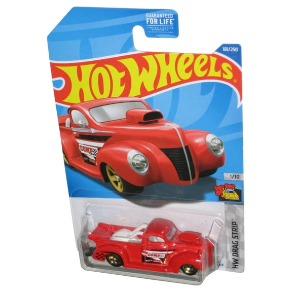 Hot Wheels HW Drag Strip 1/10 (2021) Red '40 Ford Pickup Toy Truck 181/250