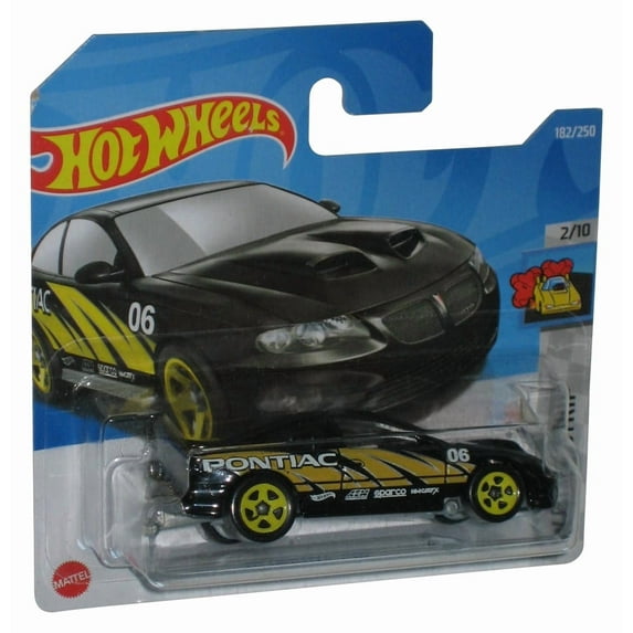 Hot Wheels HW Drag Strip 2/10 (2021) Black '06 Pontiac GTO Car 182/250 - (Short Card)