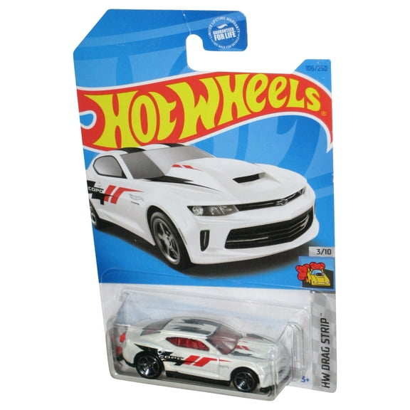 Hot Wheels HW Drag Strip 3/10 (2021) White '18 Copo Camaro SS Toy Car 106/250